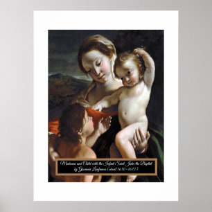 Madonna and Child Saint John Poster