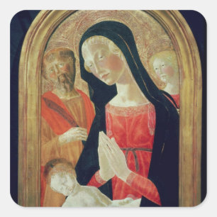 Madonna and Child Square Sticker