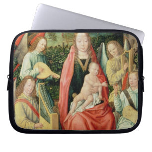 Madonna and Child surrounded by Angels Laptop Sleeve