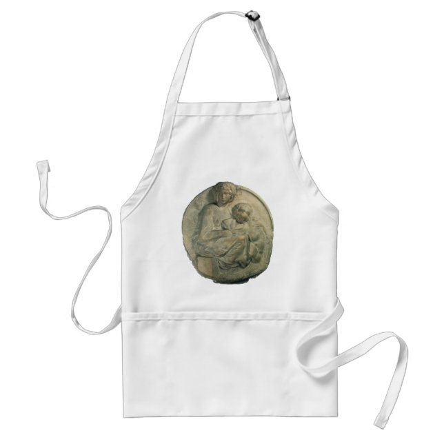Madonna and Child, Tondo Pitti by Michelangelo Standard Apron (Front)