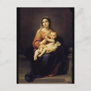 Madonna and Child - Virgin Mary - Murillo Postcard