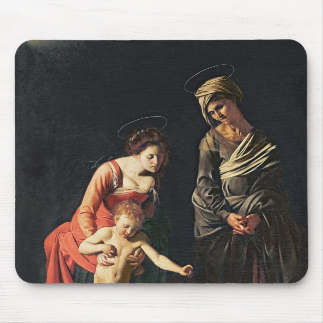 Madonna and Child with a Serpent, 1605 Mouse Pad (Front)