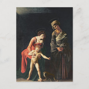Madonna and Child with a Serpent, 1605 Postcard