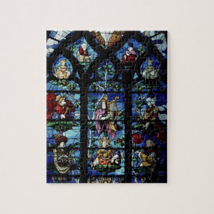 Madonna and Child with angels and portraits reflec Jigsaw Puzzle
