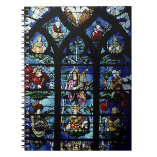 Madonna and Child with angels and portraits reflec Notebook