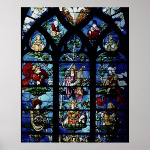 Madonna and Child with angels and portraits reflec Poster