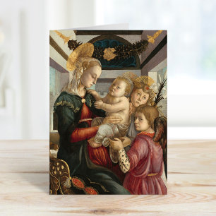 Madonna and Child with Angels   Botticelli Card