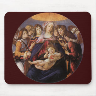 Madonna and Child with Angels by Sandro Botticelli Mouse Pad