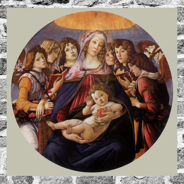 Madonna and Child with Angels by Sandro Botticelli Poster (Creator Uploaded)
