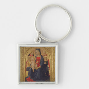 Madonna and Child with Angels, c.1467 (oil on pane Key Ring