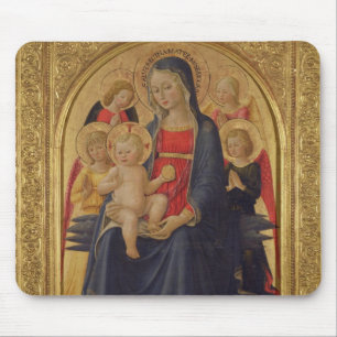 Madonna and Child with Angels, c.1467 (oil on pane Mouse Pad