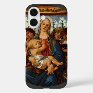 Madonna and Child with Eight Angels by Botticelli iPhone 16 Case