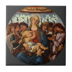 Madonna and Child with Eight Angels by Botticelli Tile