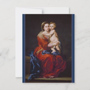 Madonna and Child with Rosary ...  Postcard