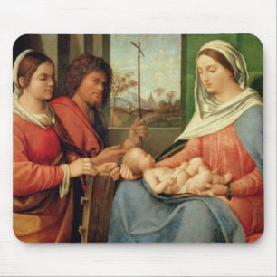 Madonna and Child with Saints 2 Mouse Pad
