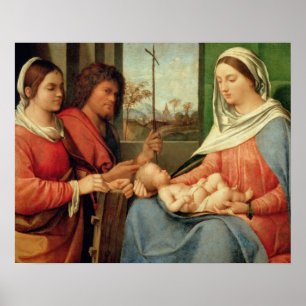 Madonna and Child with Saints 2 Poster