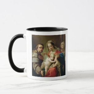 Madonna and Child with Saints John, Anna and Rocco Mug