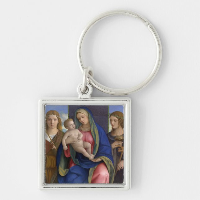 Madonna and Child with Saints Key Ring (Front)