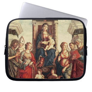 Madonna and Child with Saints Laptop Sleeve