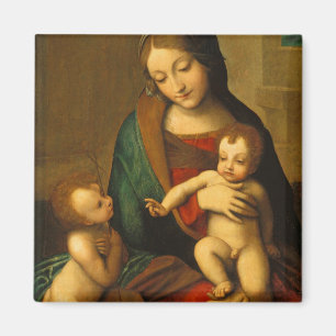 Madonna and Child with Saints Magnet