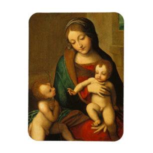 Madonna and Child with Saints Magnet