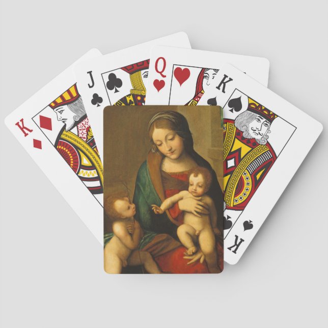 Madonna and Child with Saints Playing Cards (Back)