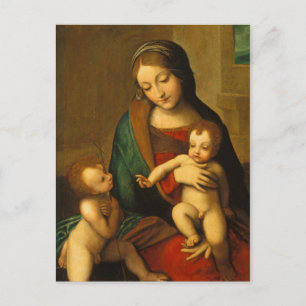 Madonna and Child with Saints Postcard