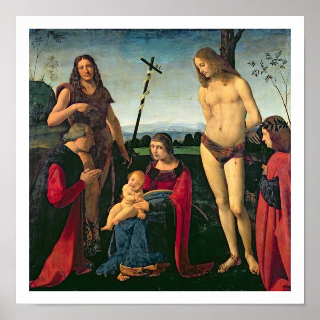 Madonna and Child with SS. John the Baptist and Se Poster (Front)
