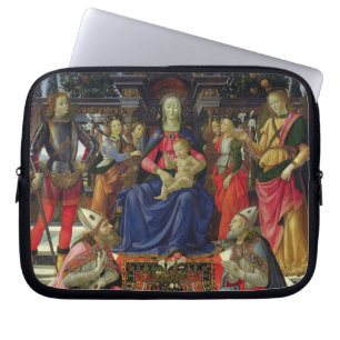 Madonna and Child with SS. Justus, Zenobius and th Laptop Sleeve