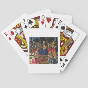 Madonna and Child with SS. Justus, Zenobius and th Playing Cards
