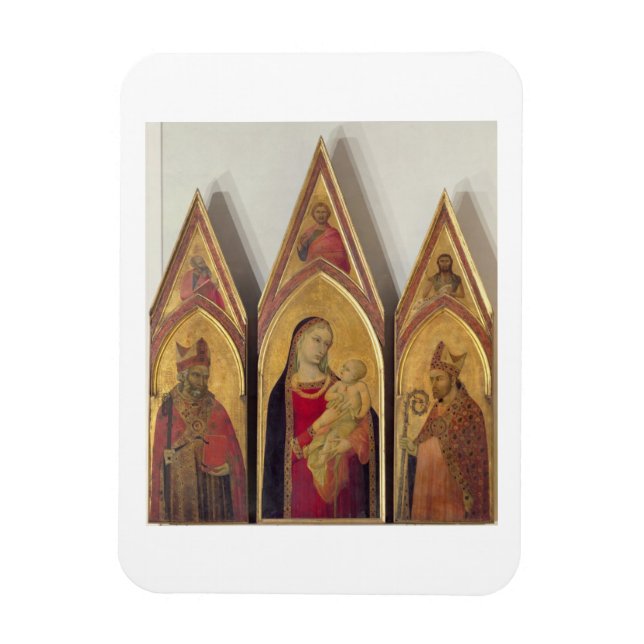 Madonna and Child with SS. Nicholas and Proculus, Magnet (Vertical)