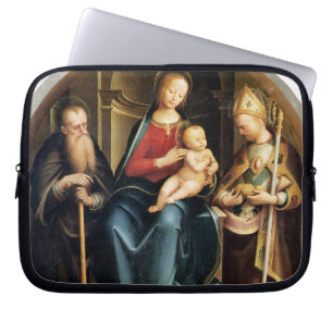 Madonna and Child with St. Anthony Abbot and St. N Laptop Sleeve