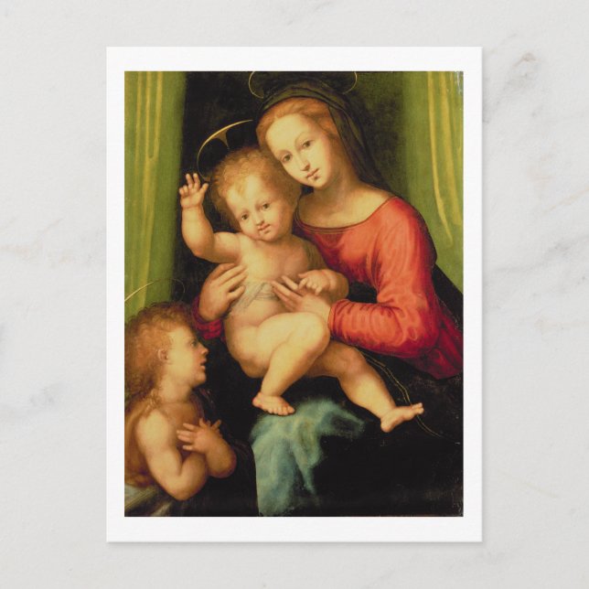 Madonna and Child with St. John Postcard (Front)