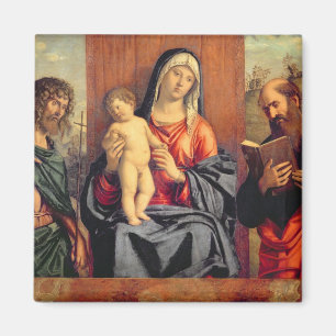 Madonna and Child with St. John the Baptist and St Magnet