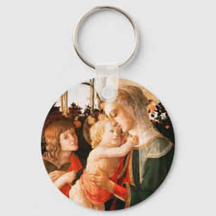 Madonna and Child with St. John the Baptist Key Ring