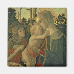 Madonna and Child with St. John the Baptist (oil o Magnet