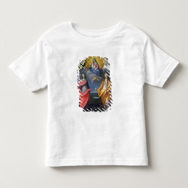 Madonna and Child with St. Lucy and Mary Magdalene Toddler T-Shirt (Front)