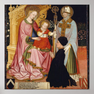 Madonna and Child with the Donor Poster