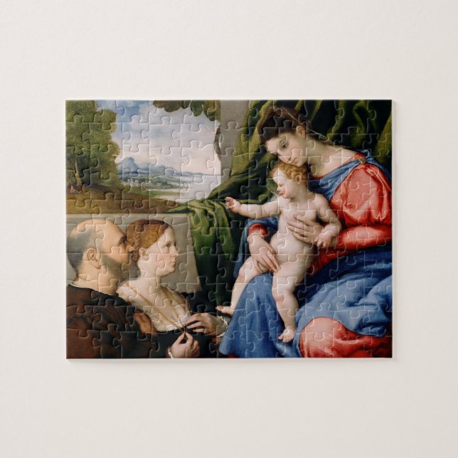 Madonna and Child with the Infant Saint John Jigsaw Puzzle (Horizontal)