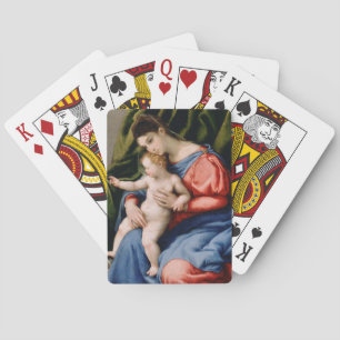 Madonna and Child with the Infant Saint John Playing Cards