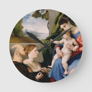 Madonna and Child with the Infant Saint John Round Clock