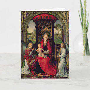 Madonna and Child with two Angels Card