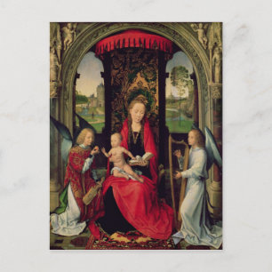 Madonna and Child with two Angels Postcard