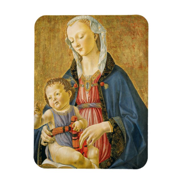 Madonna and Child with Two Donors, 1525-1530 Magnet (Vertical)