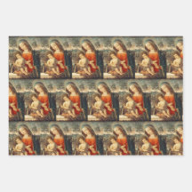 Madonna and Christ Child Classic Art Christmas