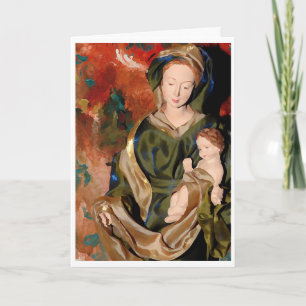 Madonna & baby Jesus Holiday Card