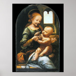 Madonna Benois by Leonardo da Vinci Poster