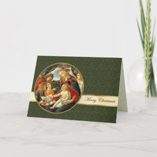 Madonna by Botticelli. Fine Art Christmas Card