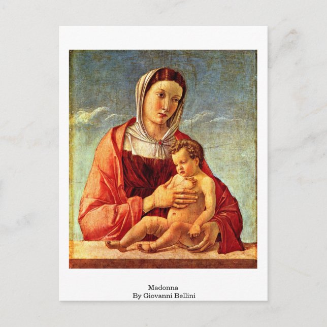 Madonna By Giovanni Bellini Postcard (Front)