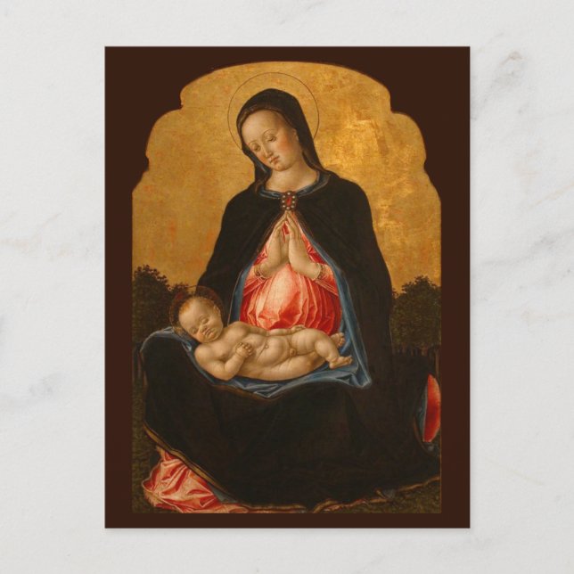 Madonna & Child art postcard (Front)